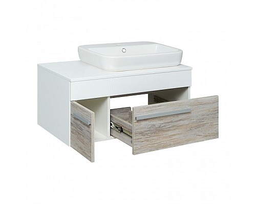 Тумба под раковину Runo ВУДЛАЙН 100 00-00001011 подвесная