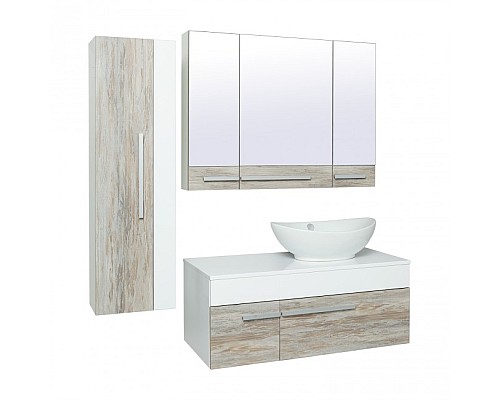 Тумба под раковину Runo ВУДЛАЙН 100 00-00001011 подвесная