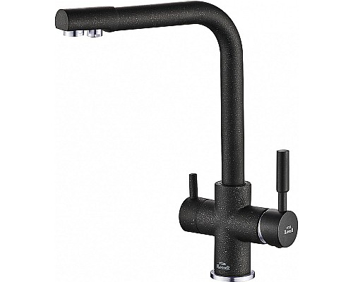 Смеситель для кухни ZorG Steel Hammer SH 552 BLACK CR Черный матовый