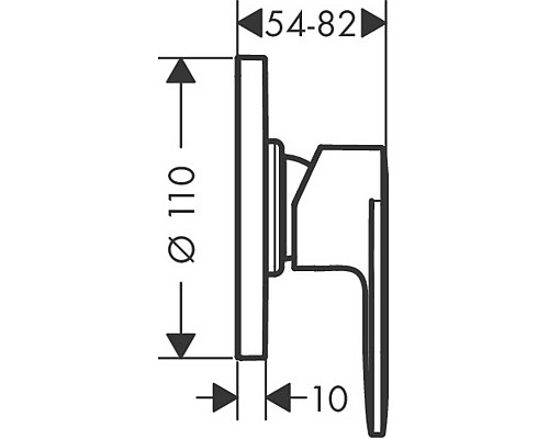 Смеситель для душа Hansgrohe Vernis Blend 71649000 Хром