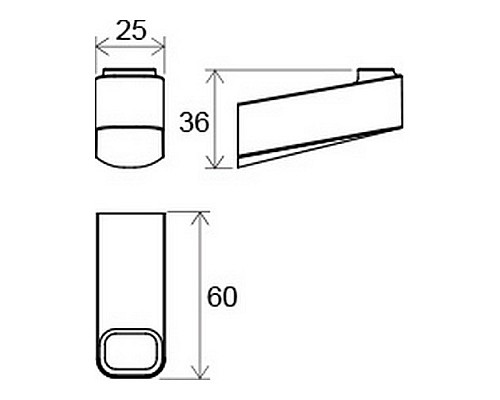 Крючок одинарный Ravak X07P353