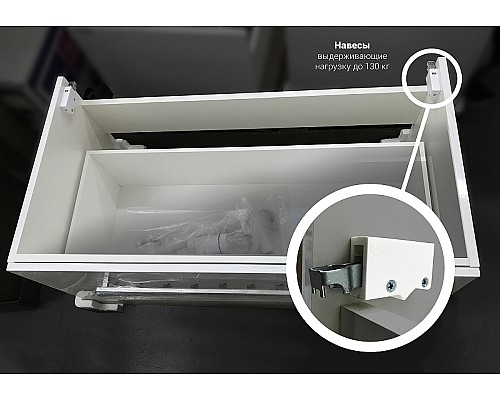 Тумба под раковину 1MarKa Соната 90Н У83680 Белый глянец