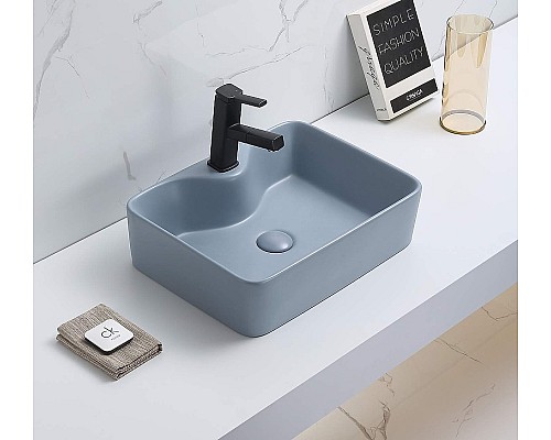 Раковина-чаша CeramaLux 48 7291MHL-4 Голубая