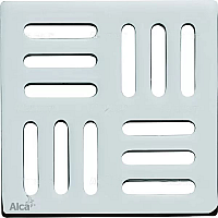 Решетка AlcaPlast MPV001 хром матовый