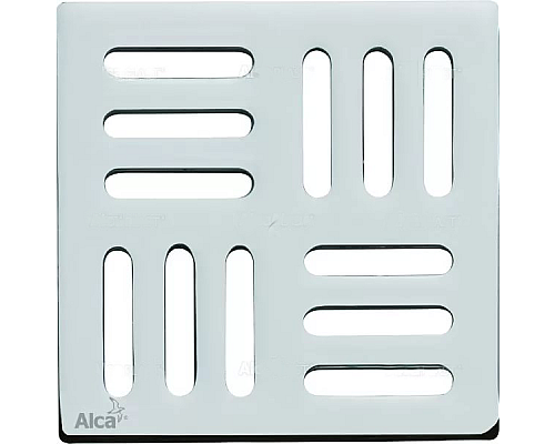 Решетка AlcaPlast MPV001 хром матовый