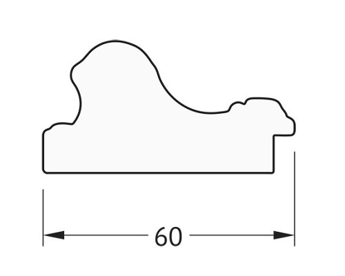 Зеркало Evoform Definite 85х65 BY 3170 в багетной раме - Золотые бусы на бронзе 60 мм