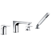Смеситель на борт ванны, 4 отверстия WasserKRAFT