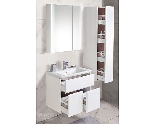 Зеркальный шкаф Roca UP 60 L ZRU9303015 белый глянец