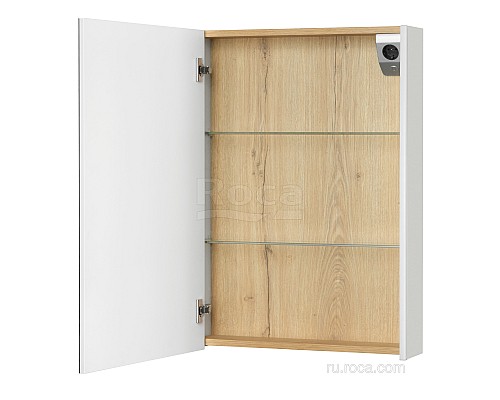 Зеркальный шкаф Roca UP 60 L ZRU9303015 белый глянец