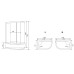 Душевая кабина Timo Lux 120x85 T-7720L с гидромассажем