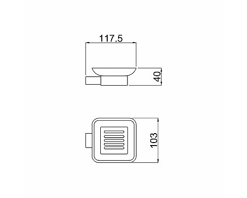 Мыльница Allen Brau Infinity 6.21004-31 Черный матовый