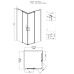 Душевой уголок Grossman GR-3100 Galaxy 100x100 квадрат двери раздвижные