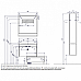 Зеркало Капри 80 Таксония темная Aquaton 1A230402KPDB0