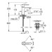 Смеситель для раковины Grohe Plus Хром