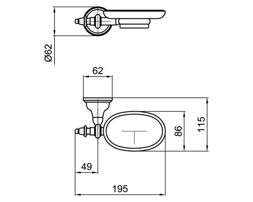 Мыльница Webert Ottocento AM500101065