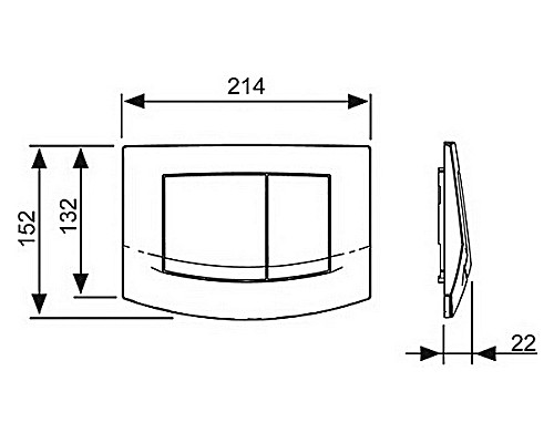 Панель смыва TECE ambia 9240240