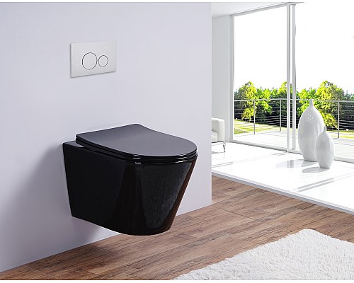 Унитаз подвесной ESBANO CLAVEL Black ESUPCLAVB 480x360x360