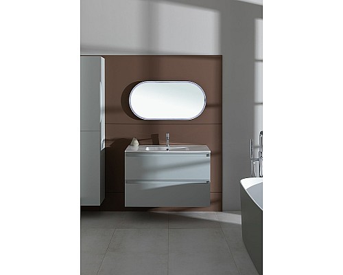 Зеркало Allen Brau Infinity 50 1.21016.BL с подсветкой Черное с сенсорным выключателем