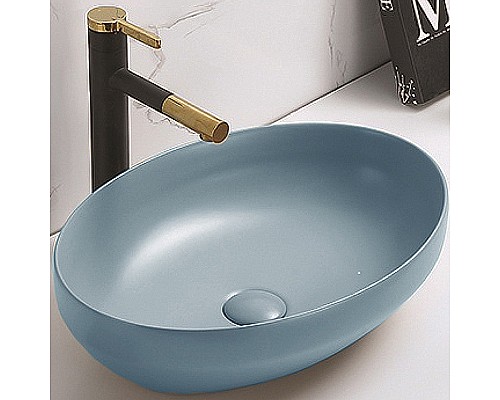 Раковина-чаша CeramaLux 50 78590MHL Голубая матовая