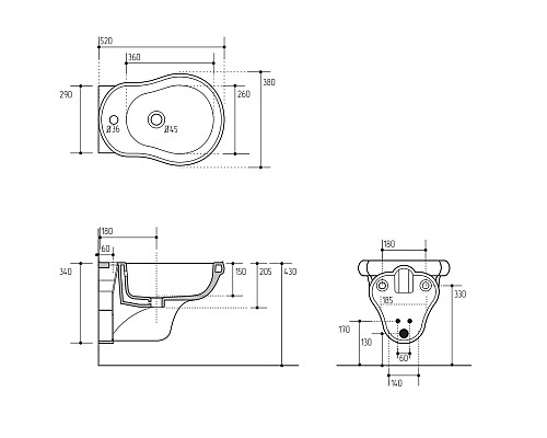 Биде Migliore Bella 20595 подвесное Белое