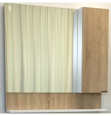 Зеркальный шкаф Comforty Рига 80 Дуб сонома