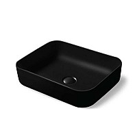 Раковина керамическая Vincea VBS-105MB накладная черная матовая