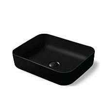 Раковина керамическая Vincea VBS-105MB накладная черная матовая