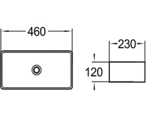 Раковина-чаша SantiLine 46 SL-1100 Белая