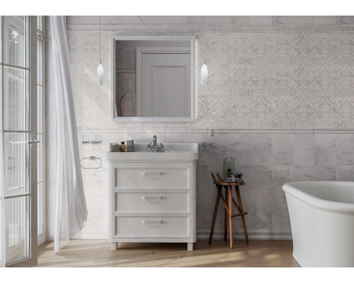 Зеркало Kerama Marazzi POMPEI 80, белое глянцевое