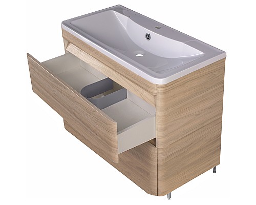 Тумба под раковину напольная Style Line Атлантика 90 СС-00002218 ясень перламутр