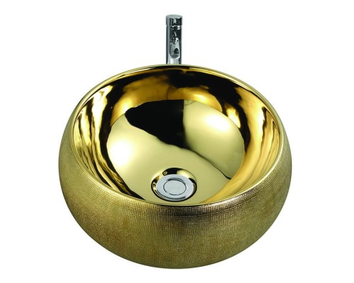 Раковина керамика 39x16, золото