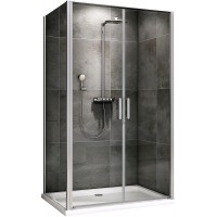 Душевой уголок Abber Sonnenstrand 100x80 профиль Хром стекло прозрачное