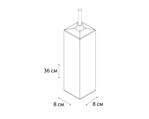 Ёрш FIXSEN Kvadro напольный хромированный квадратный FX-446