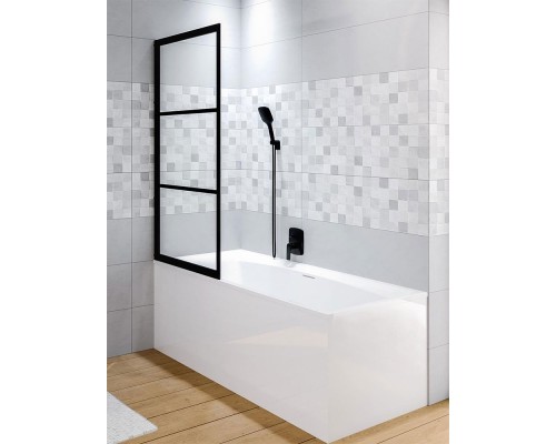 Шторка на ванну Riho Grid GB501 80 (GBB5080001) L Черный