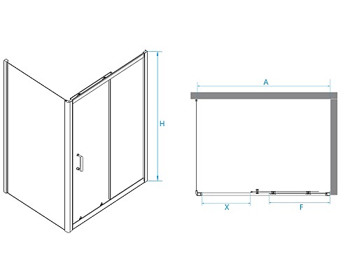 Душевой уголок RGW Passage PA-74B 120x120 410874122-14 профиль Черный стекло прозрачное
