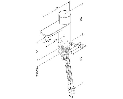 Смеситель для раковины AM.PM X-Joy F85A02500 Хром