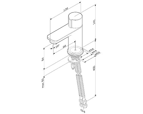 Смеситель для раковины AM.PM X-Joy F85A02500 Хром