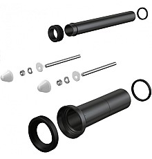 Впускной/выпускной патрубок для унитаза Alcaplast M9000 Черный