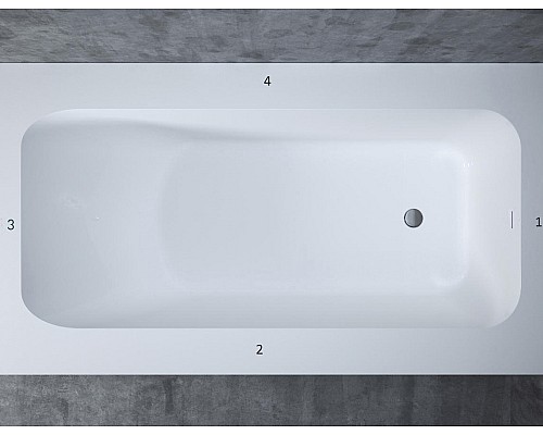 Ванна встраиваемая Salini ORLANDO VASTA KIT 190x100 102114G