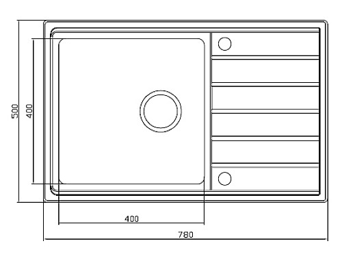 Кухонная мойка Seaman Eco Roma SMR-7850A.B Нержавеющая сталь