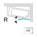 Шторка для ванны Ravak R блестящая+транспарент 7QRA0C03Z1