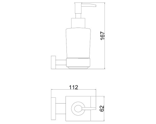 Дозатор для жидкого мыла Belz B904 B90427 Вороненая сталь