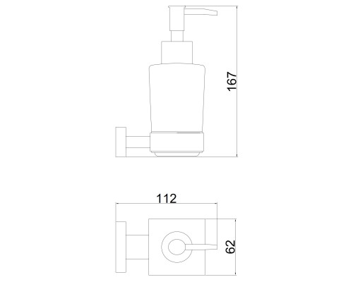 Дозатор для жидкого мыла Belz B904 B90427 Вороненая сталь