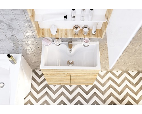 Тумба с раковиной 1MarKa Mira 60Н У83303 Дуб сонома