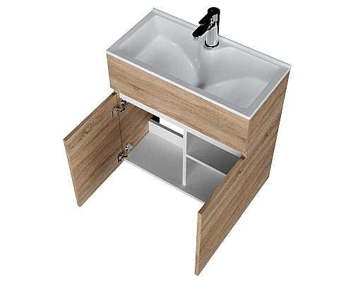 Тумба с раковиной 1MarKa Mira 60Н У83303 Дуб сонома