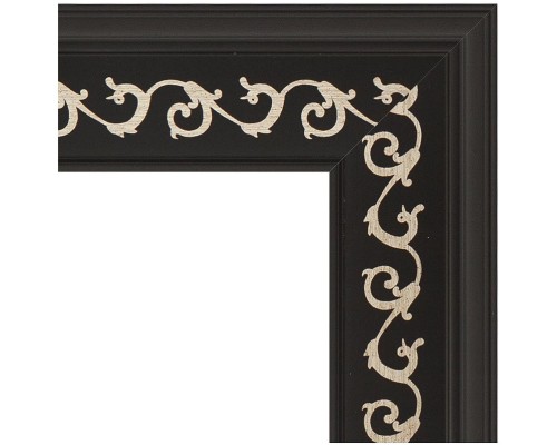 Зеркало Evoform Exclusive Floor 199х100 BY 6148 с фацетом в багетной раме - Черный ардеко 81 мм
