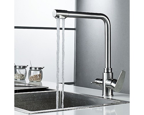 Смеситель для кухни Haiba HB76802 Нержавеющая сталь