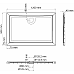 Душевой поддон из стеклопластика WasserKRAFT Salm 120x90 27T07 Белый глянец