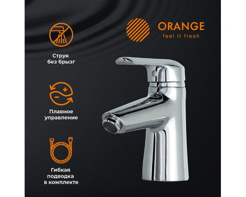 Смеситель для раковины Orange Tony Хром