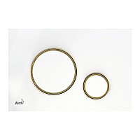 Кнопка смыва AlcaPlast THIN M775 белый, золотой